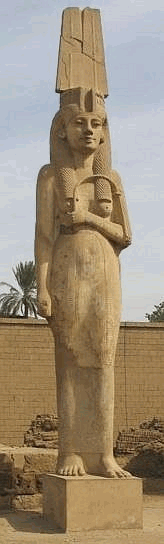 Die Königinnenstatue von Achmim, die Merit-Amun darstellen soll